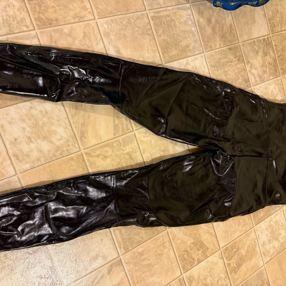 SPANX Pants - SPANX Black Shiny Pants